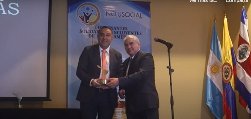 Marcos Patricio Vargas Oyarzún recibe el premio «Alcalde Solidario e Incluyente de Latinoamérica 2023»