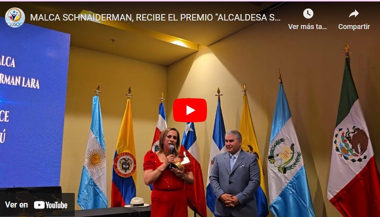Malca Schnaiderman Lara recibe el premio «Alcaldesa Solidaria e Incluyente de Latinoamérica 2024»