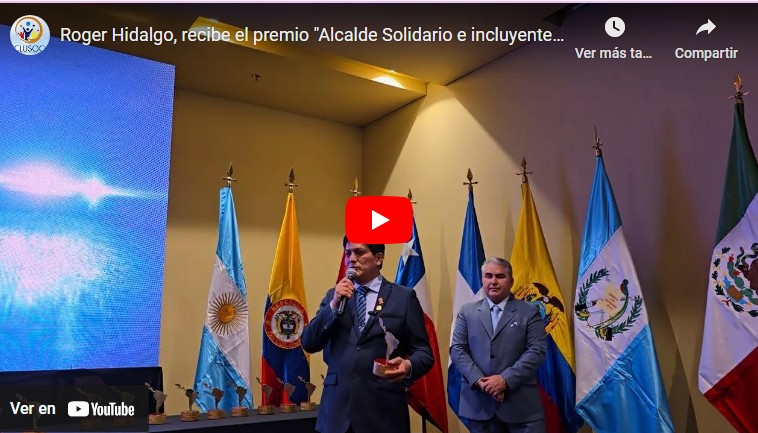 Roger Hidalgo Panduro recibe el premio «Alcalde Solidario e Incluyente de Latinoamérica 2024»