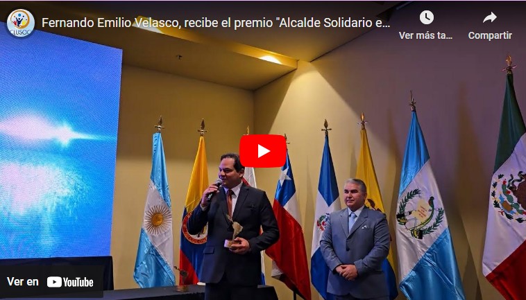 Fernando Emilio Velasco Huamán recibe el premio «Alcalde Solidario e Incluyente de Latinoamérica 2024»