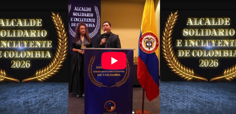 José Albeiro Serna Restrepo, recibe el premio Alcalde Solidario e Incluyente de Colombia 2026