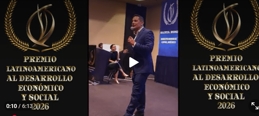 Santa Rosa (Ecuador) recibe el Premio Latinoamericano al Desarrollo Económico y Social 2026